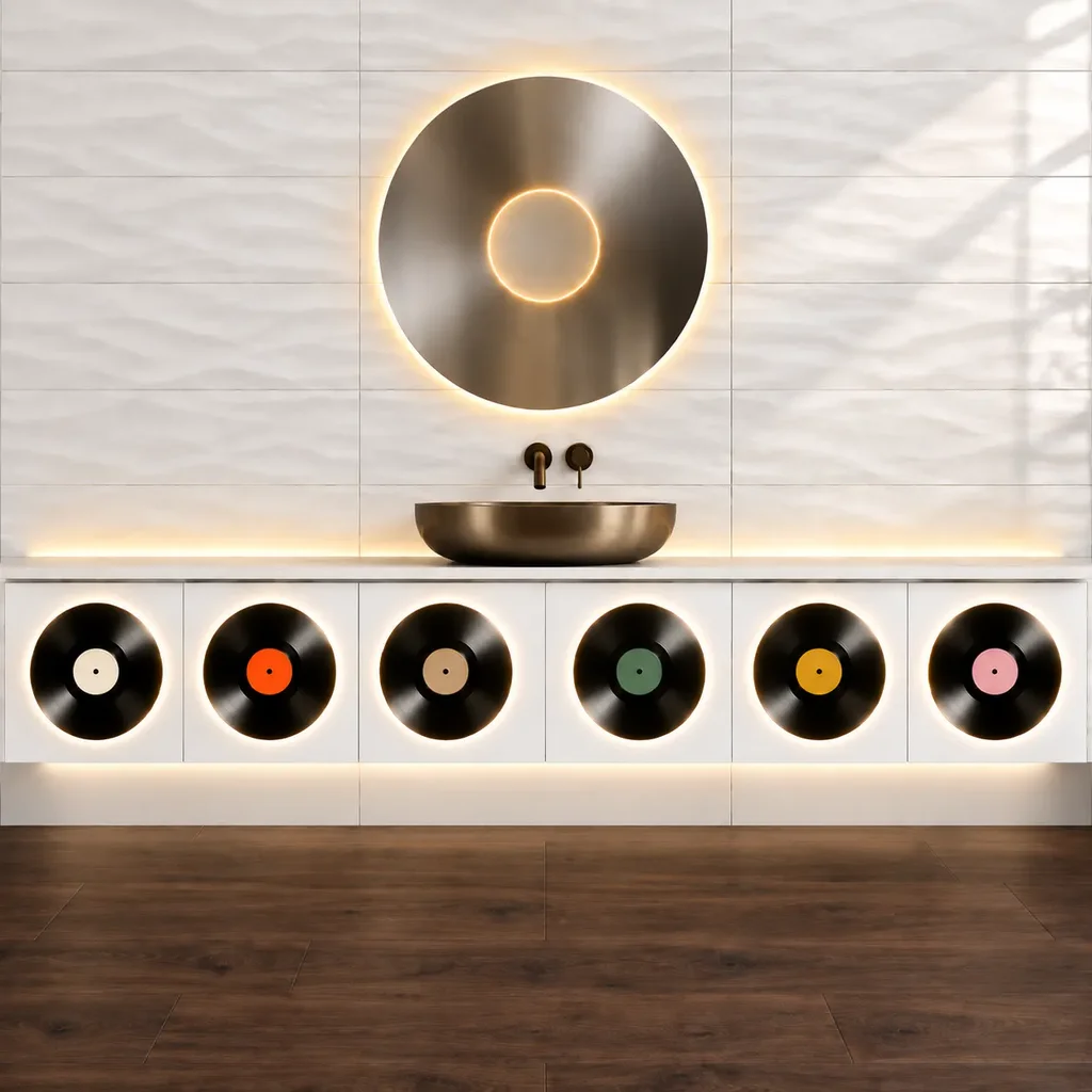 Blanc structured matte + Oak dark
