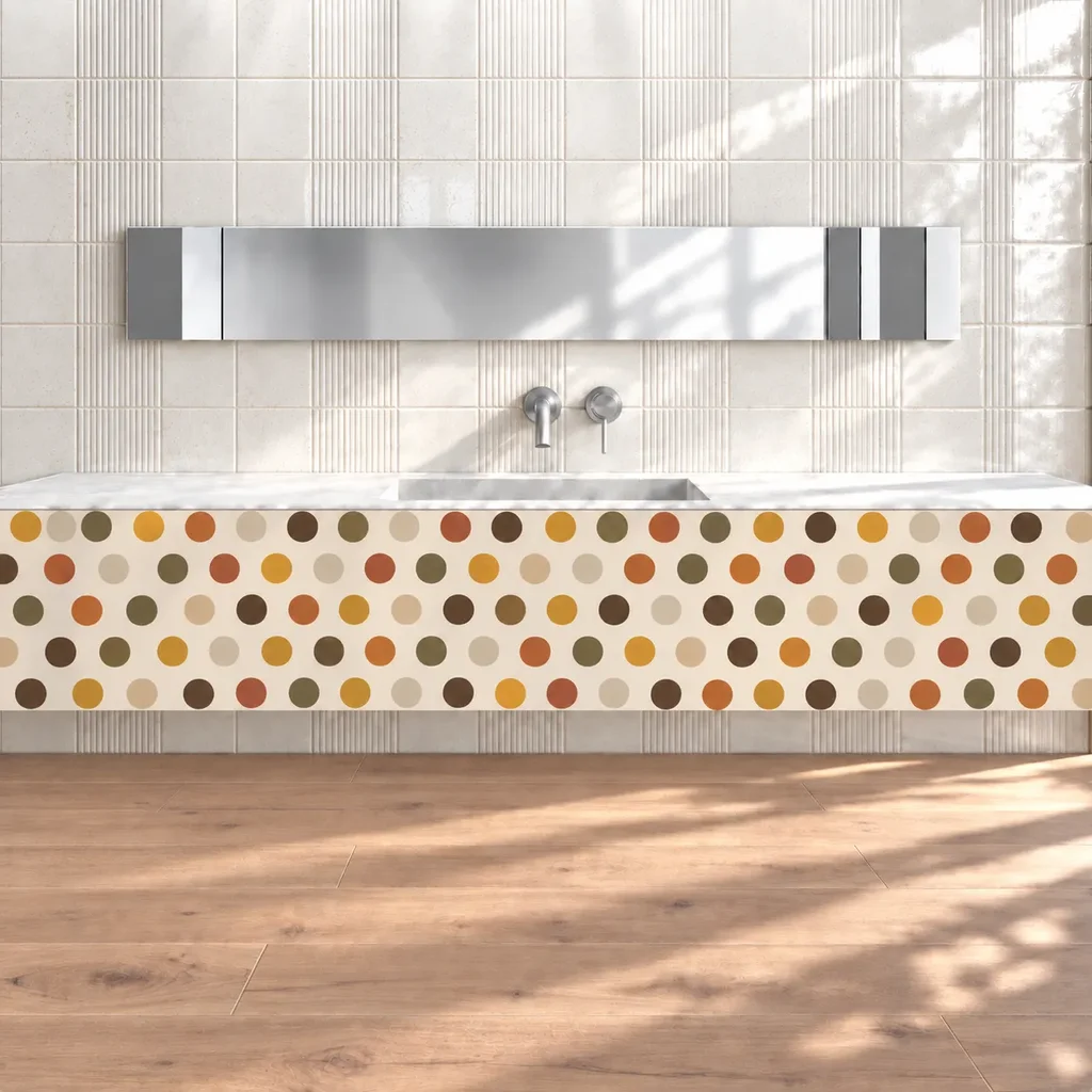 Squares Baguettes white + Oak regular